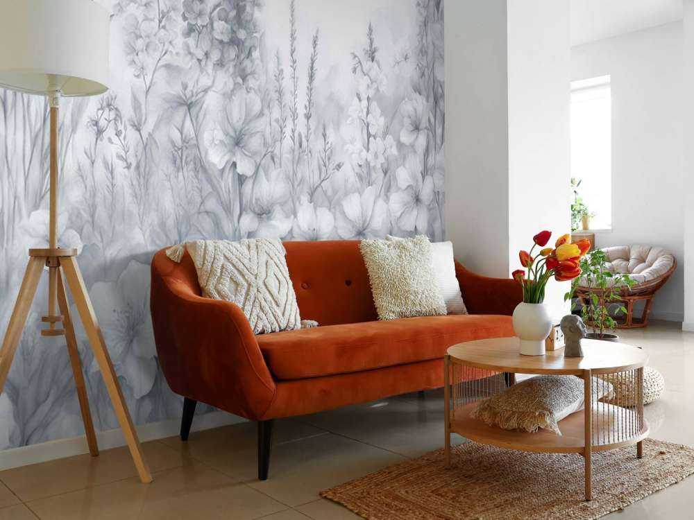 Tender English garden - blue