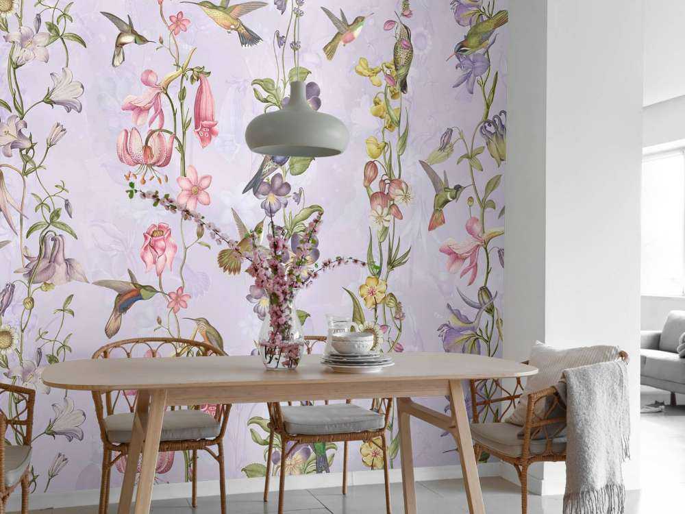 Weadow and Garden Flowers Violet