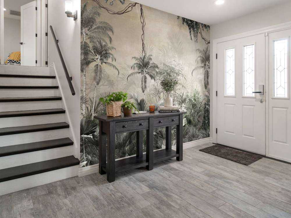 Tropical forest in mist