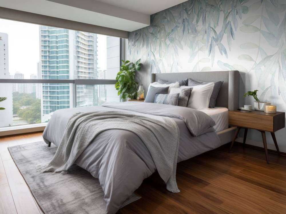 Pastel coloured watercolour leaves