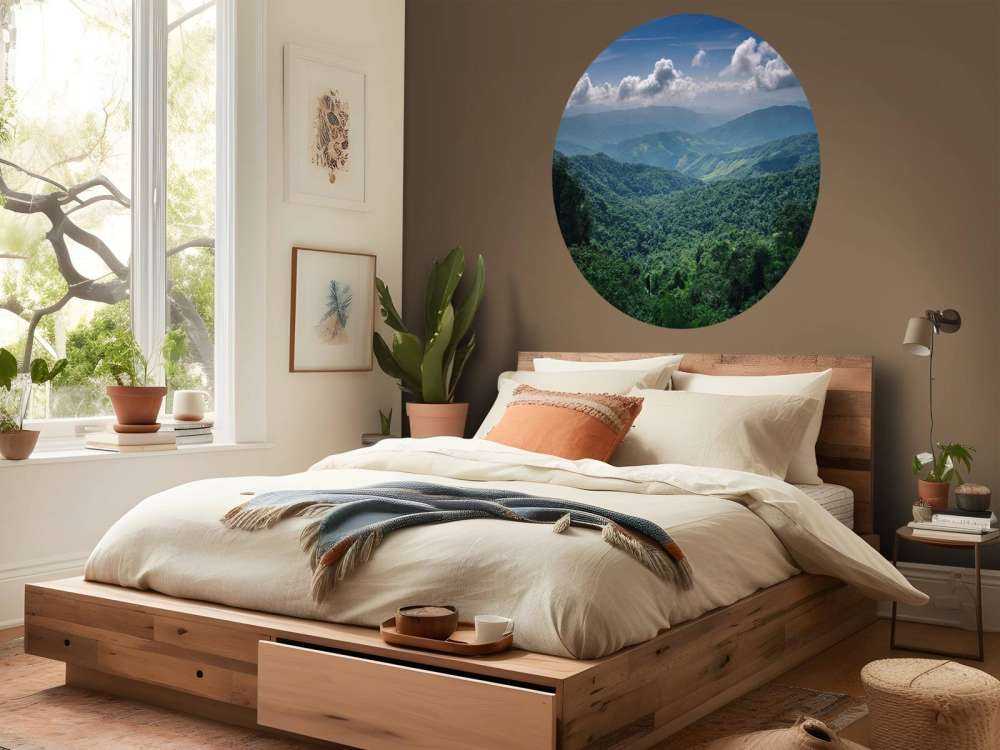 Green tropical forest