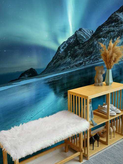 Blue northern lights