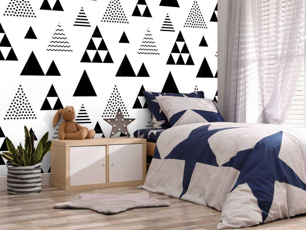 Triangles in black and white