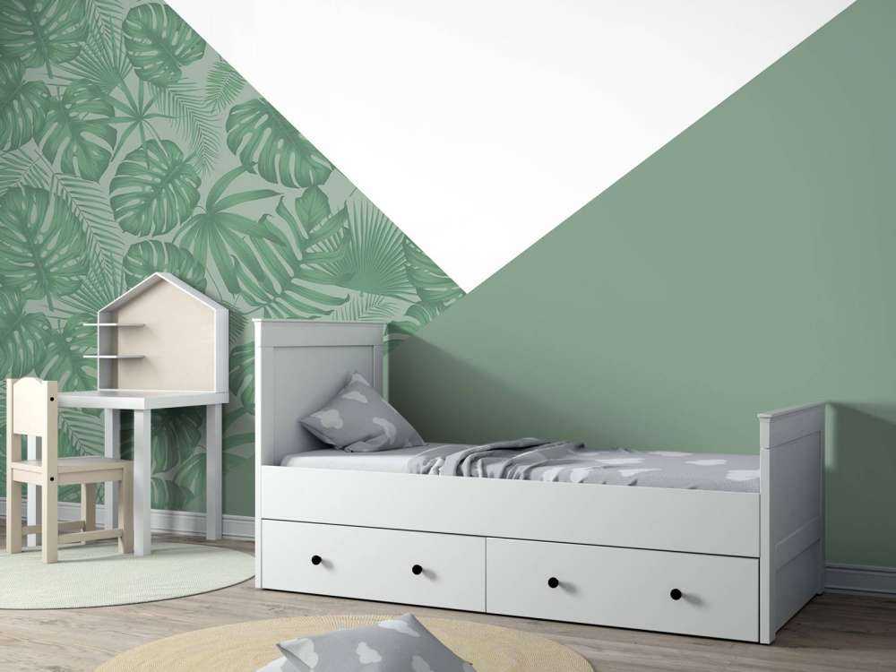 Triangles with jungle pattern