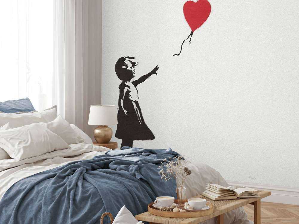 Banksy - Balloon girl, concrete