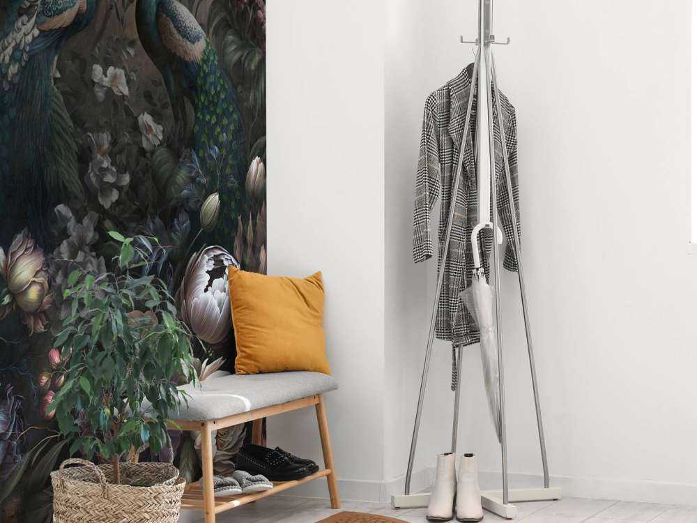 Whispers of Peacocks in the Dark Garden