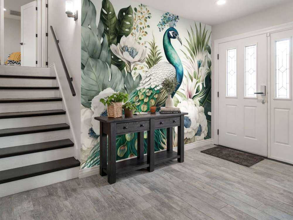 Peacock Flora in Harmony