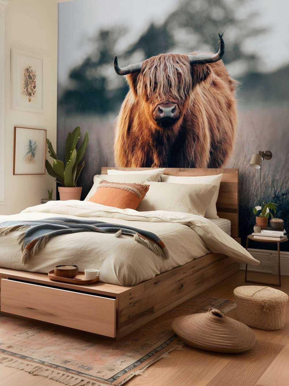 Portrait of highland cattle