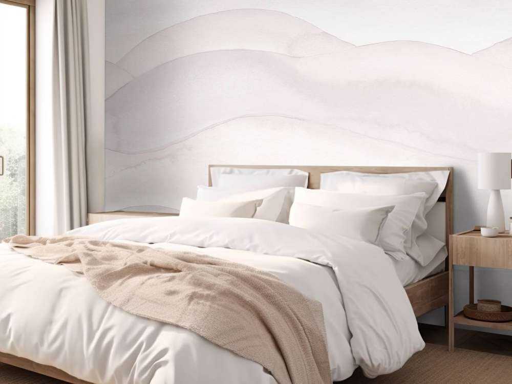 Abstract wavy gradient - powder pink