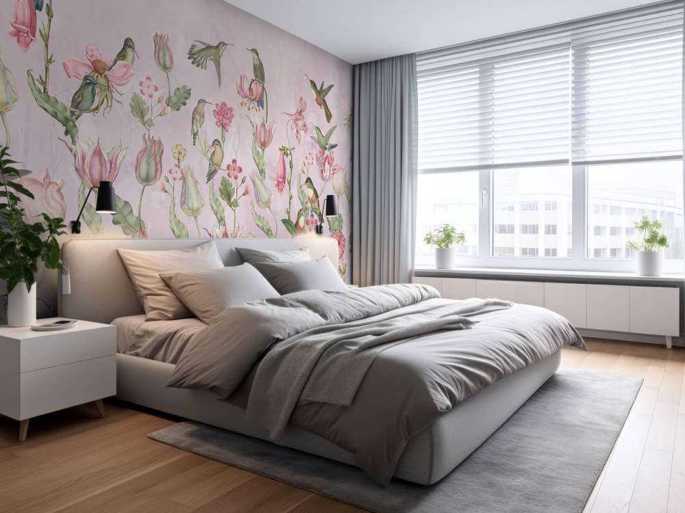 Spring Hummingbird Symphony - Blossom Rose