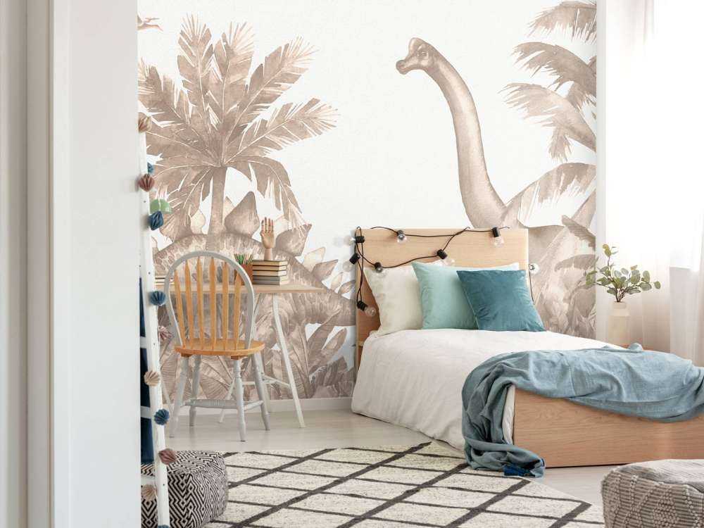 Dinosaurs in taupe
