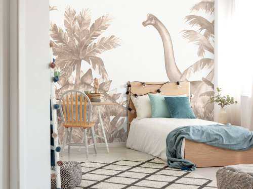 Dinosaurs in taupe