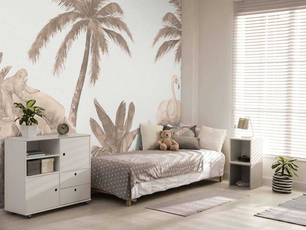 Monkeys and flamingos