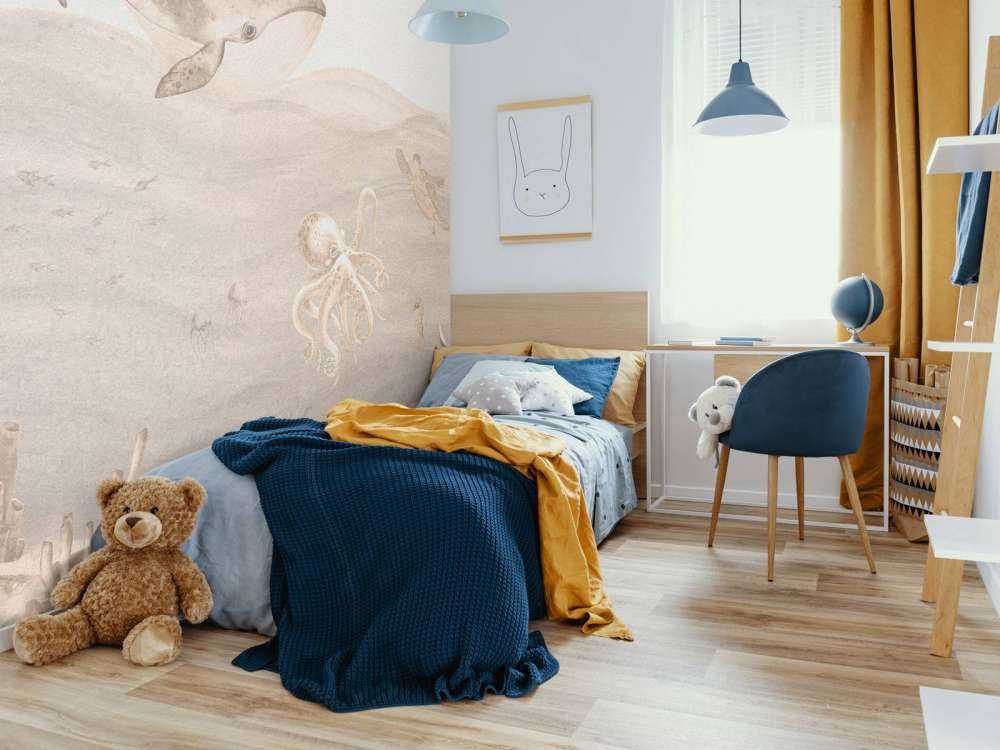 Underwater world in taupe