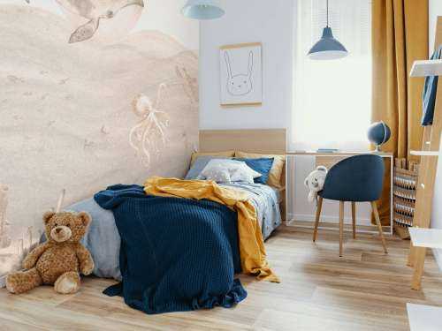 Underwater world in taupe