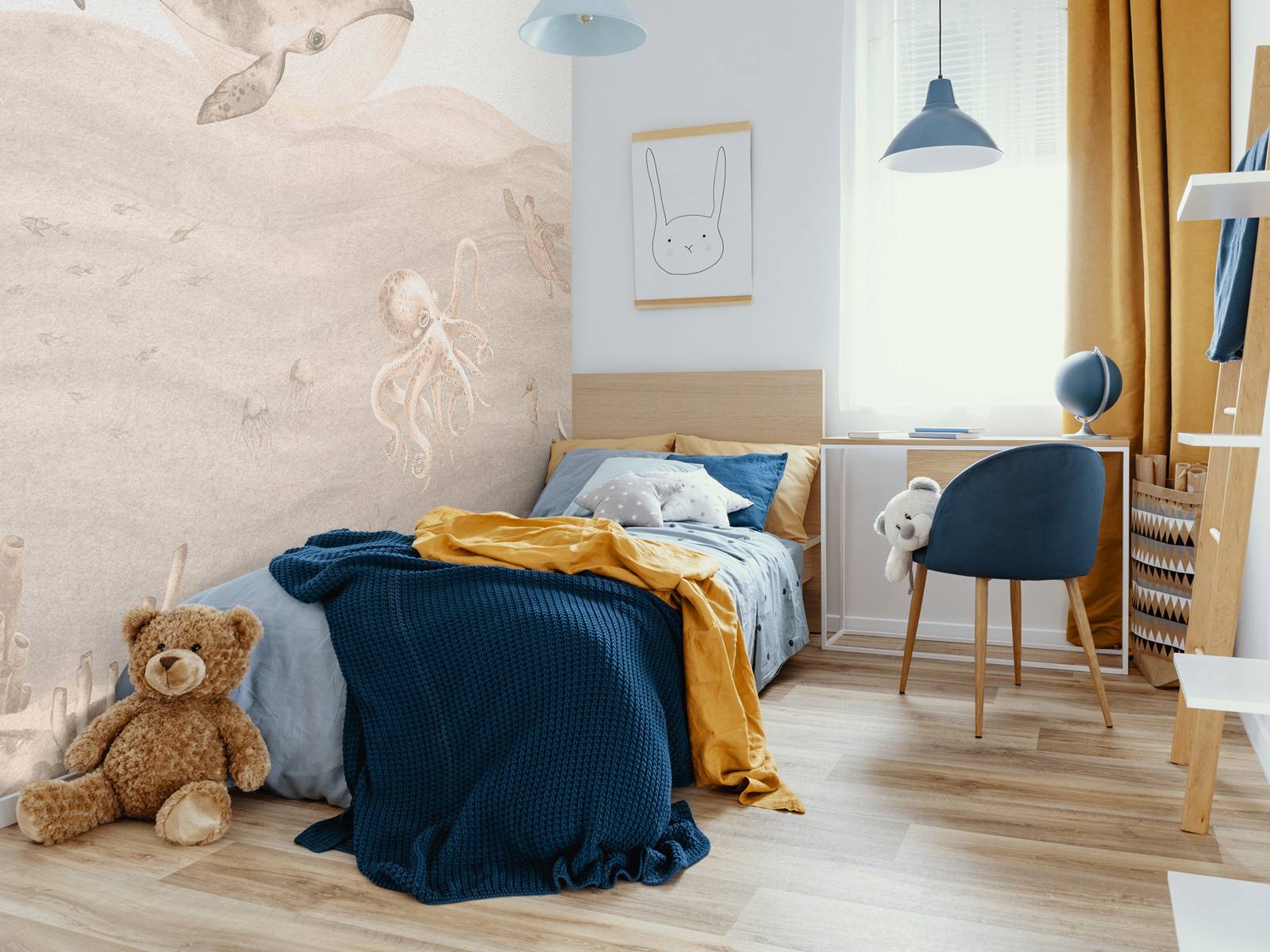 Underwater world in taupe