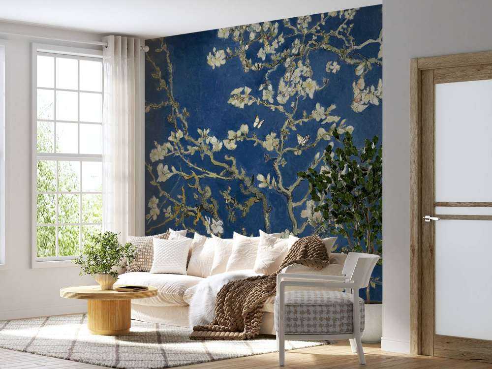 Almond blossom in the night