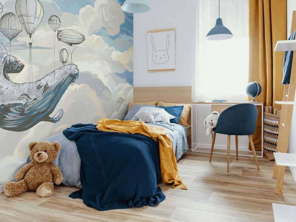 Hot air balloons with a whale