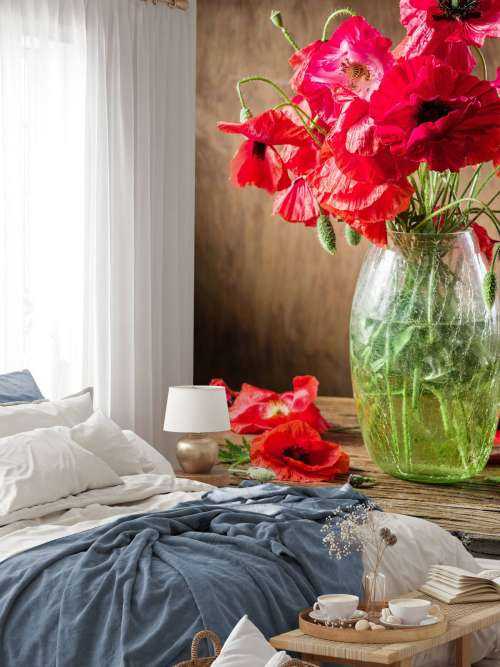 Poppies in a vase