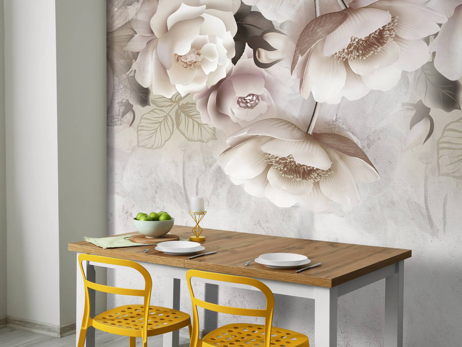 Beige flowers