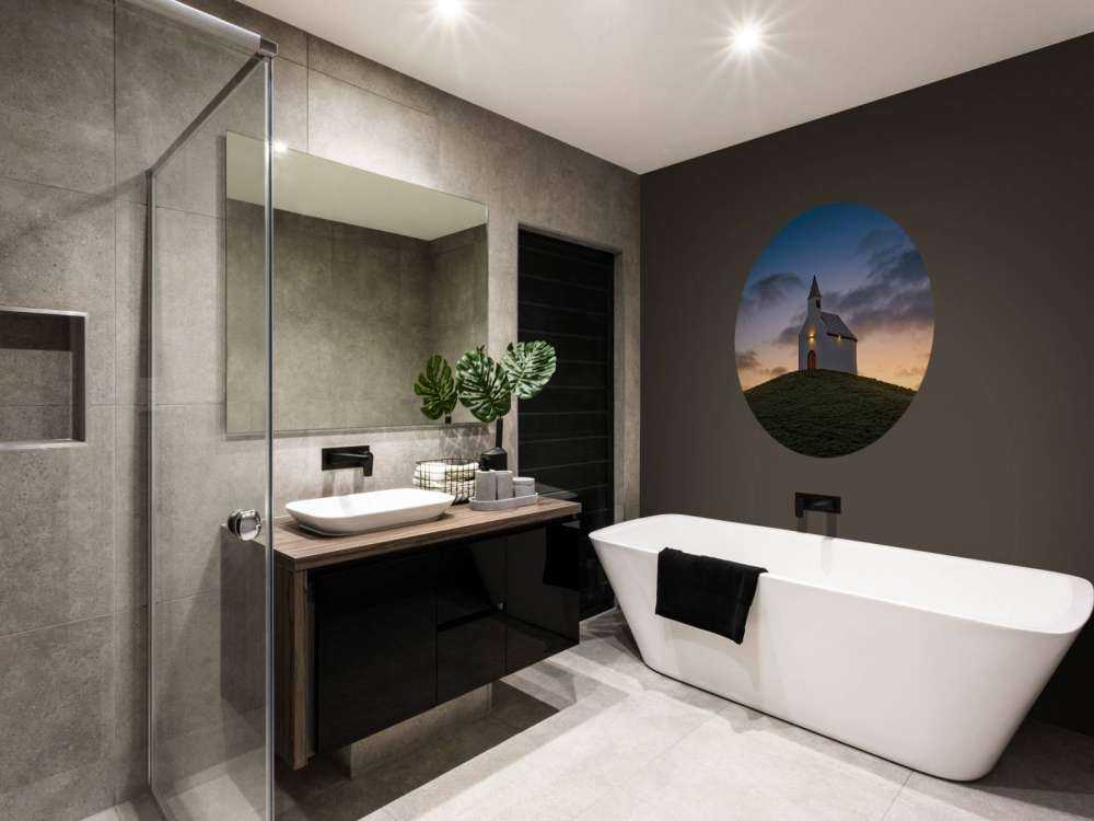 Kerkje bij zonsopgang