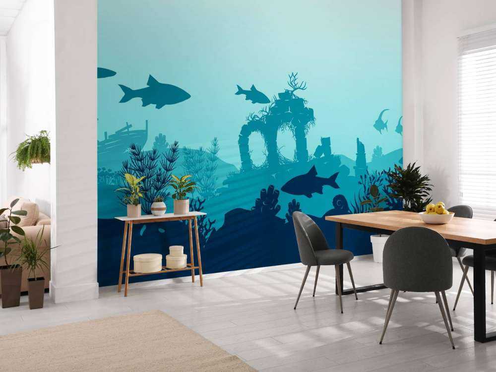 Underwater silhouettes