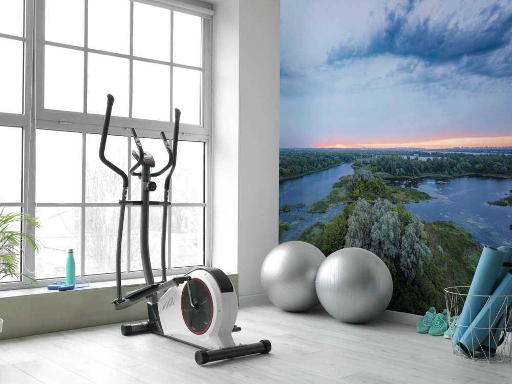 Blauwe zonsondergang