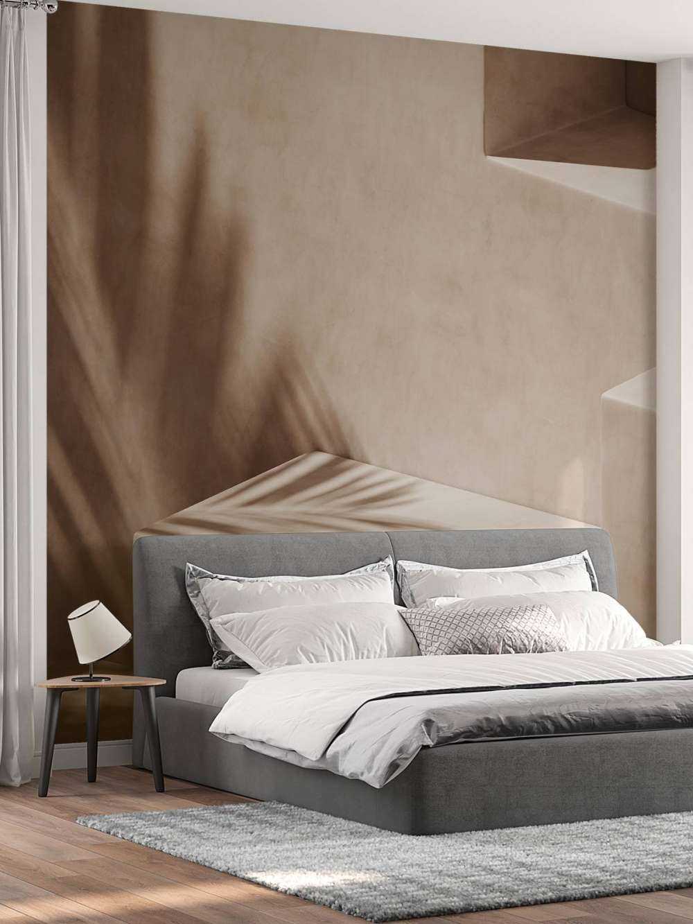 Close-up beige muur