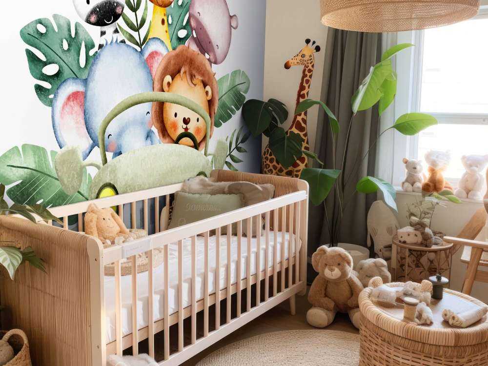 Safari animals in jeep