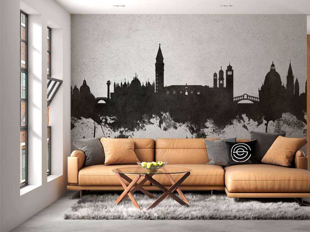 Watercolor skyline, Venice