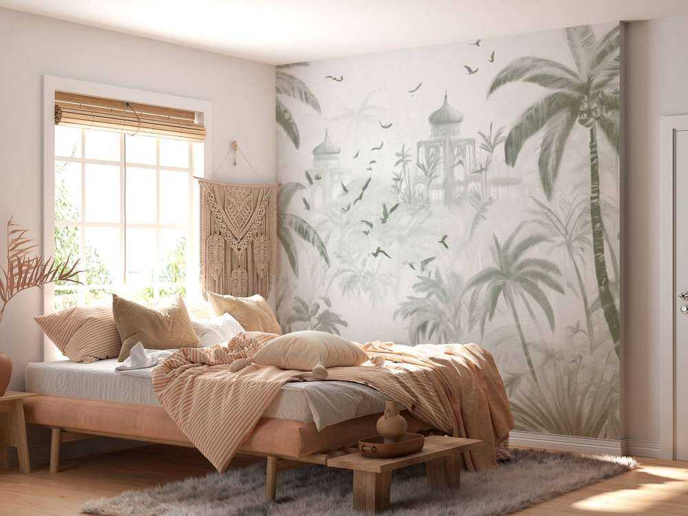 Oriental Garden at Dawn, green