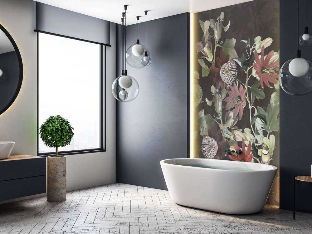 Seven Birds in Enchanted Foliage - Midnight Bloom