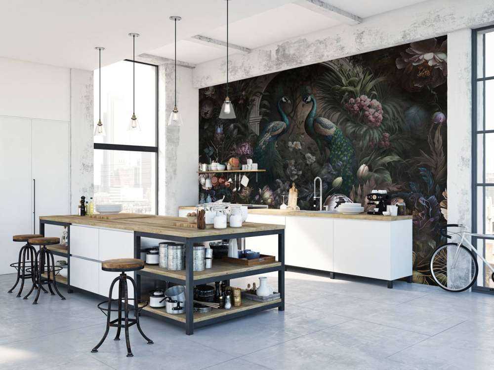 Whispers of Peacocks in the Dark Garden