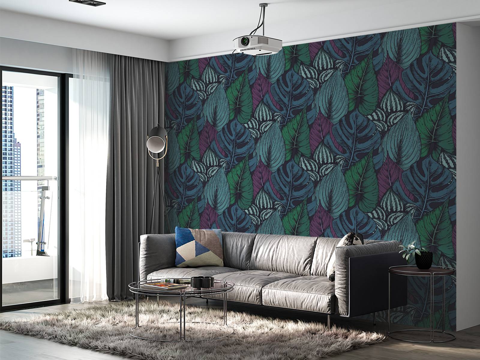 Tropical leaf pattern