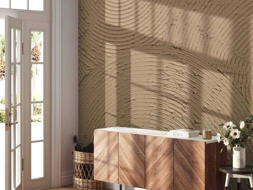 Zen circles in gold brown