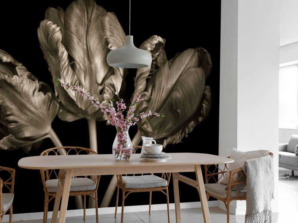Three Rococo tulips