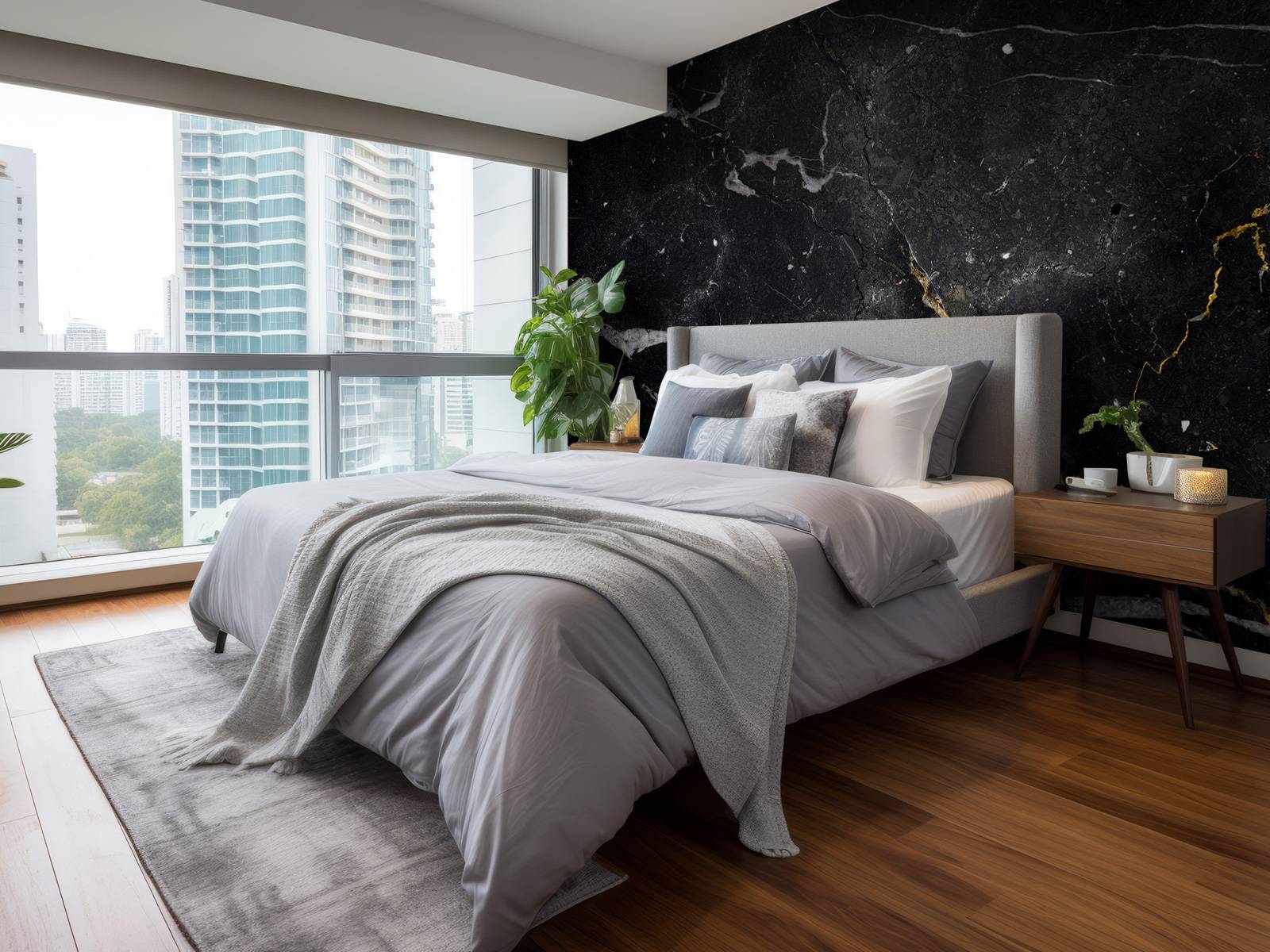 Classic dark marble