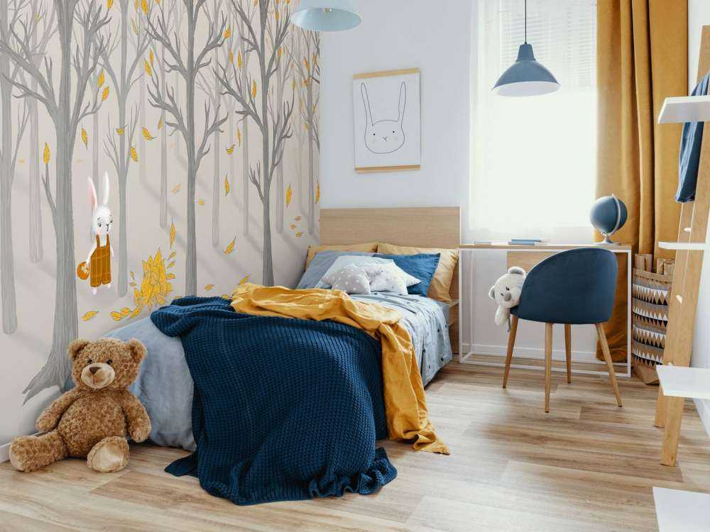 Forest animals in autumn