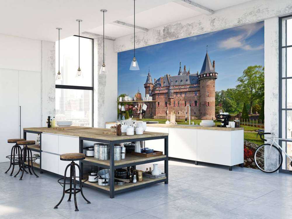 Kasteel de Haar vanaf de zijkant