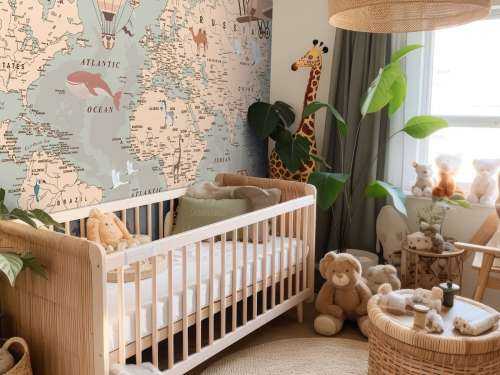 Beige world map