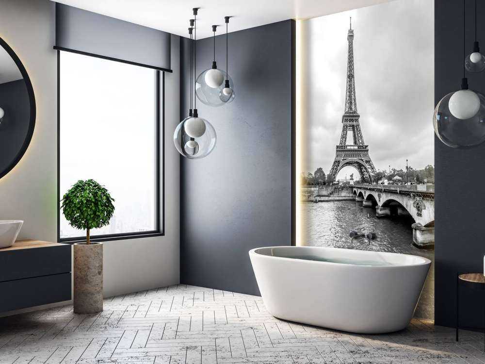 Eiffeltoren in zwart-wit