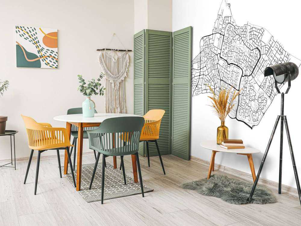 Plattegrond van Huizen, wit 