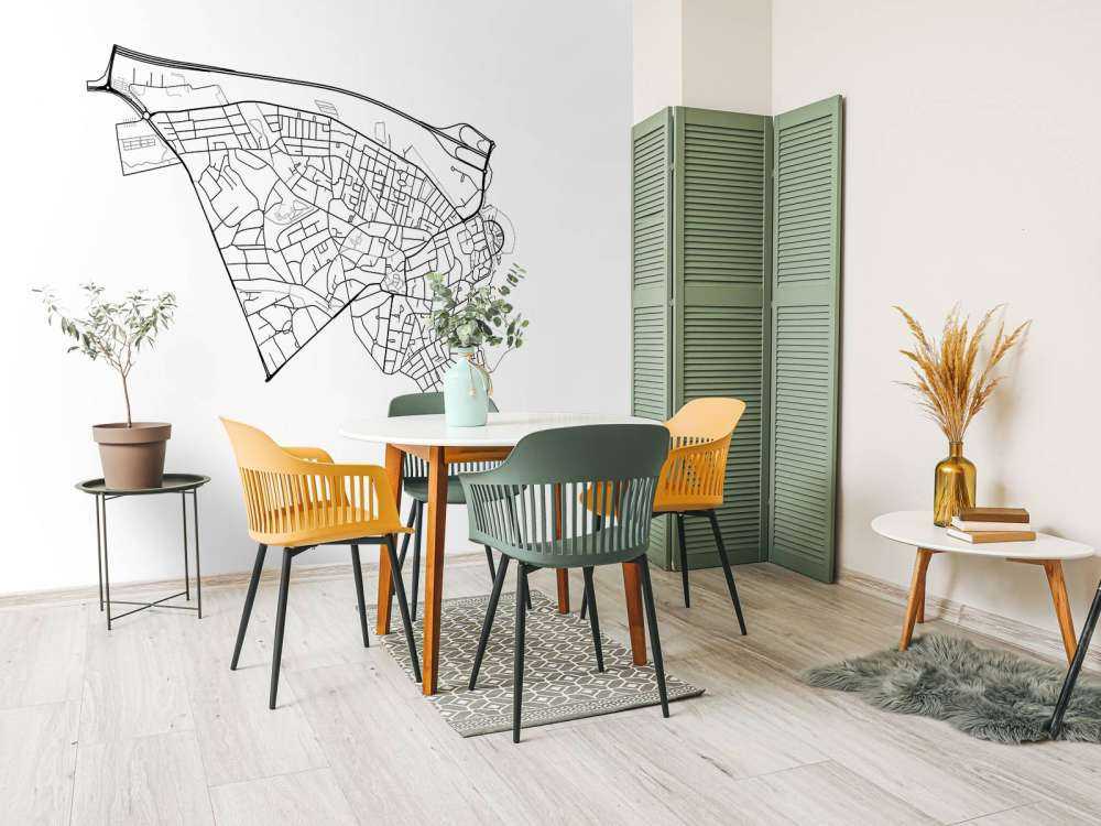 Plattegrond van Baarn, wit