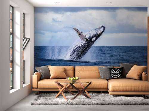 Jumping whale