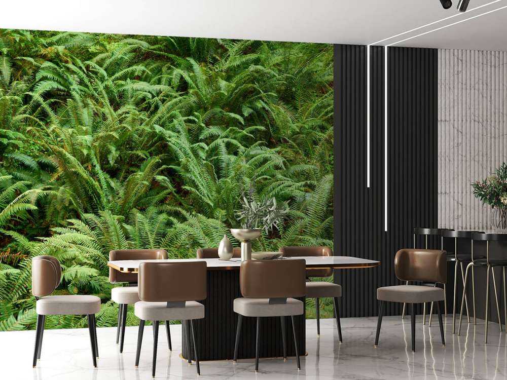 Green ferns