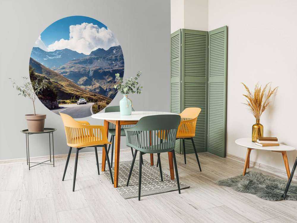 Panorama of a mountain road