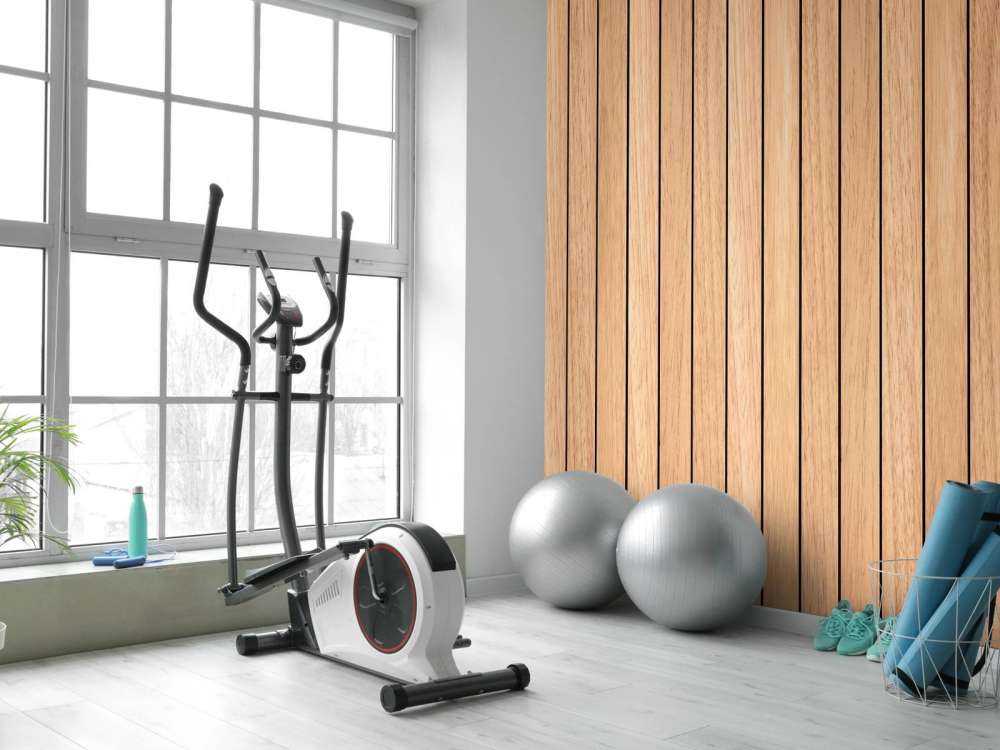 Light vertical wooden planks