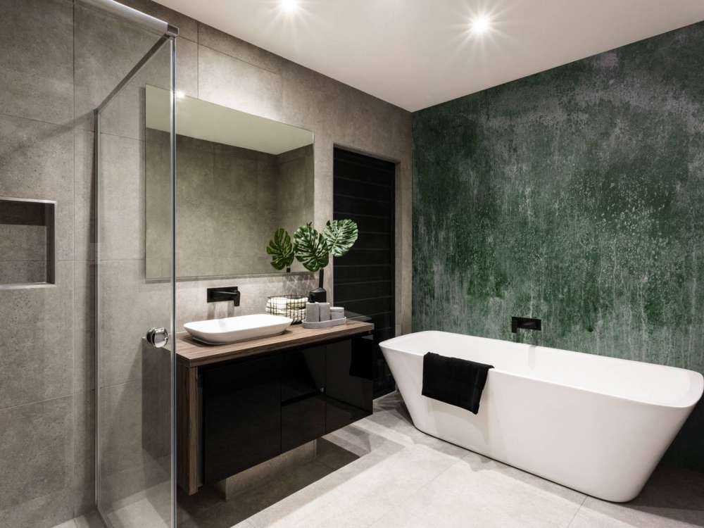 Old weathered green wall