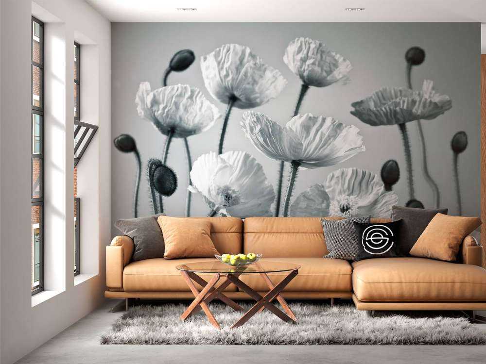 Blue tone poppies