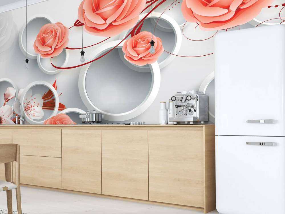 3D circles and flowers